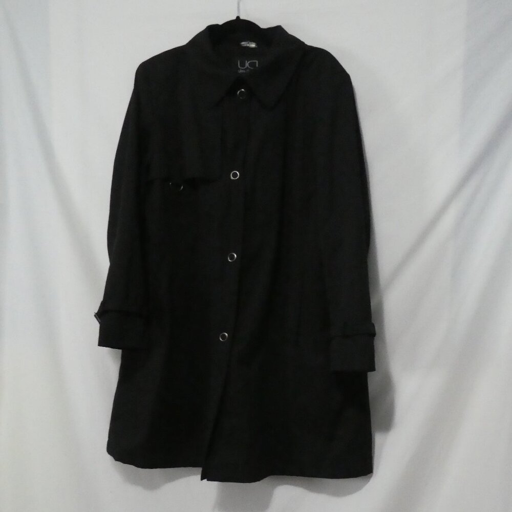 UD - UTEX DESIGN | XL - extra large | Classic Black Snap Button Coat